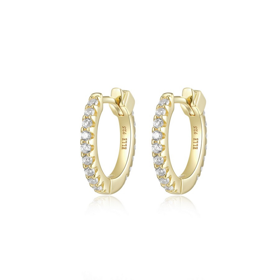 Boucles d'oreilles pour femme en argent 925, cubics zirconium - 32LCMC0027 - ELLE