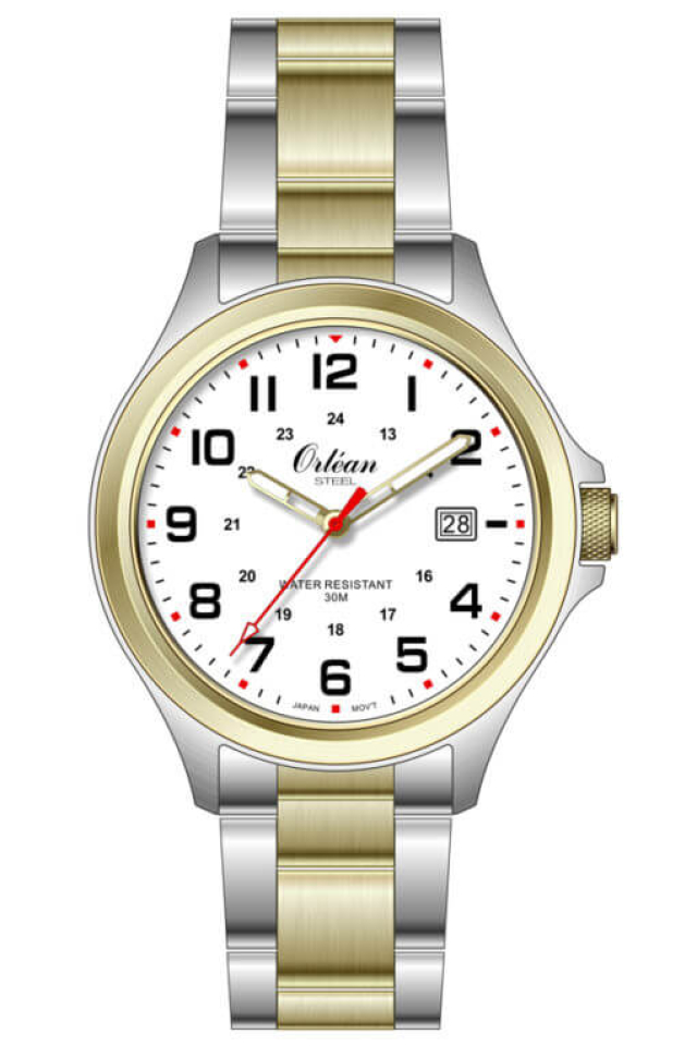 Montre pour homme en stainless, 3ATM - ME3498 - Orléan