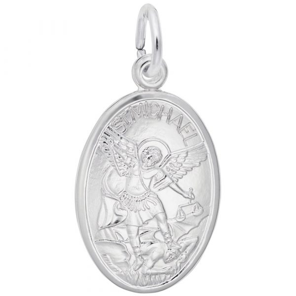 Pendentif en argent 925, médaillon Saint-Michael - 10-3388-000 - Rembrandt Charms