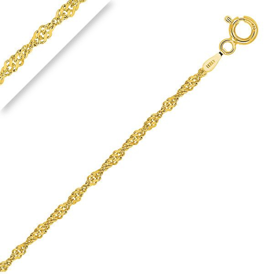 Chevillère pour femme en or, singapour - 10-SINGA20-10 - C.B.E