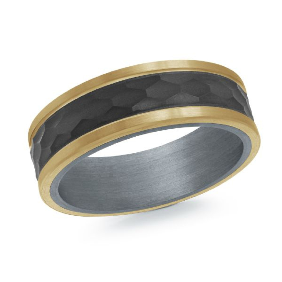 Jonc pour homme en or 14k et tantalum - MRDTS-015-7Y - MALO