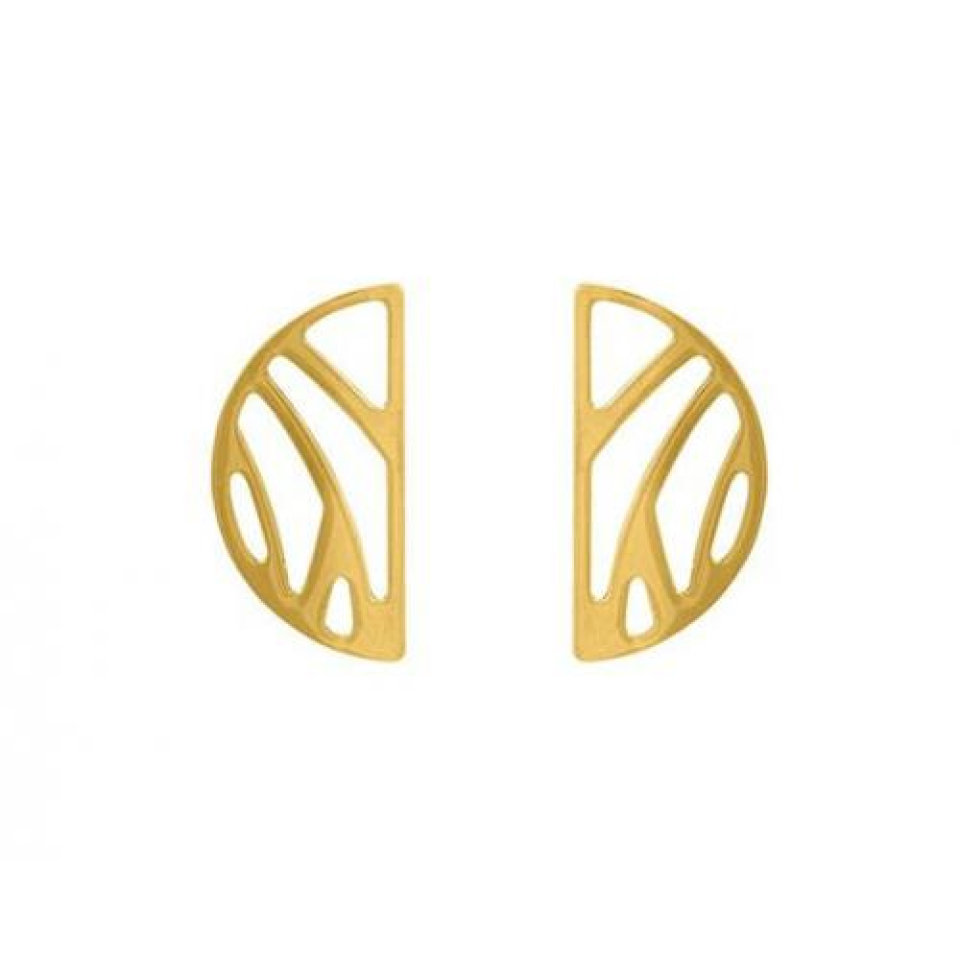 Boucles d'oreilles pour femme en brass, 30mm, perroquet - 70318891900000 - Les Georgettes