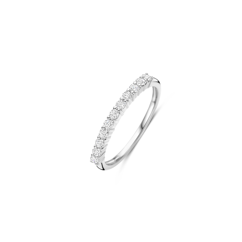 Jonc semi-éternité pour femme en argent 925, cubic zirconium - 12382ZI/54 - Ti Sento Milano