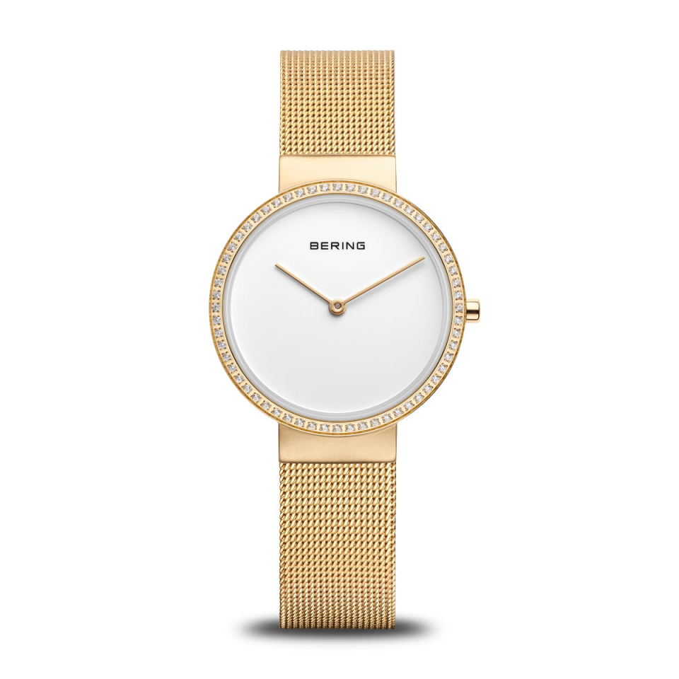 Montre pour femme en stainless, bracelet de mèche, cubic zirconium, 5ATM, verre saphir - 14531-330 - Bering