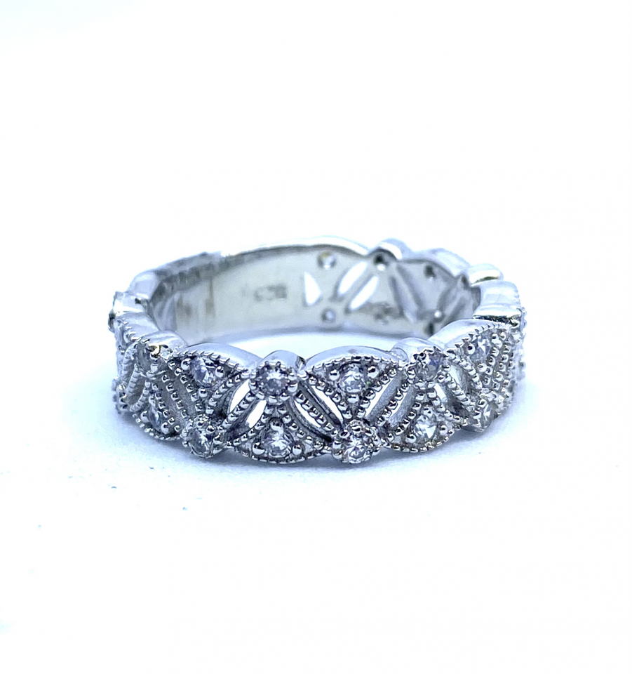 Bague pour femme en argent 925, zircons - ANDREW481-8 - Divers