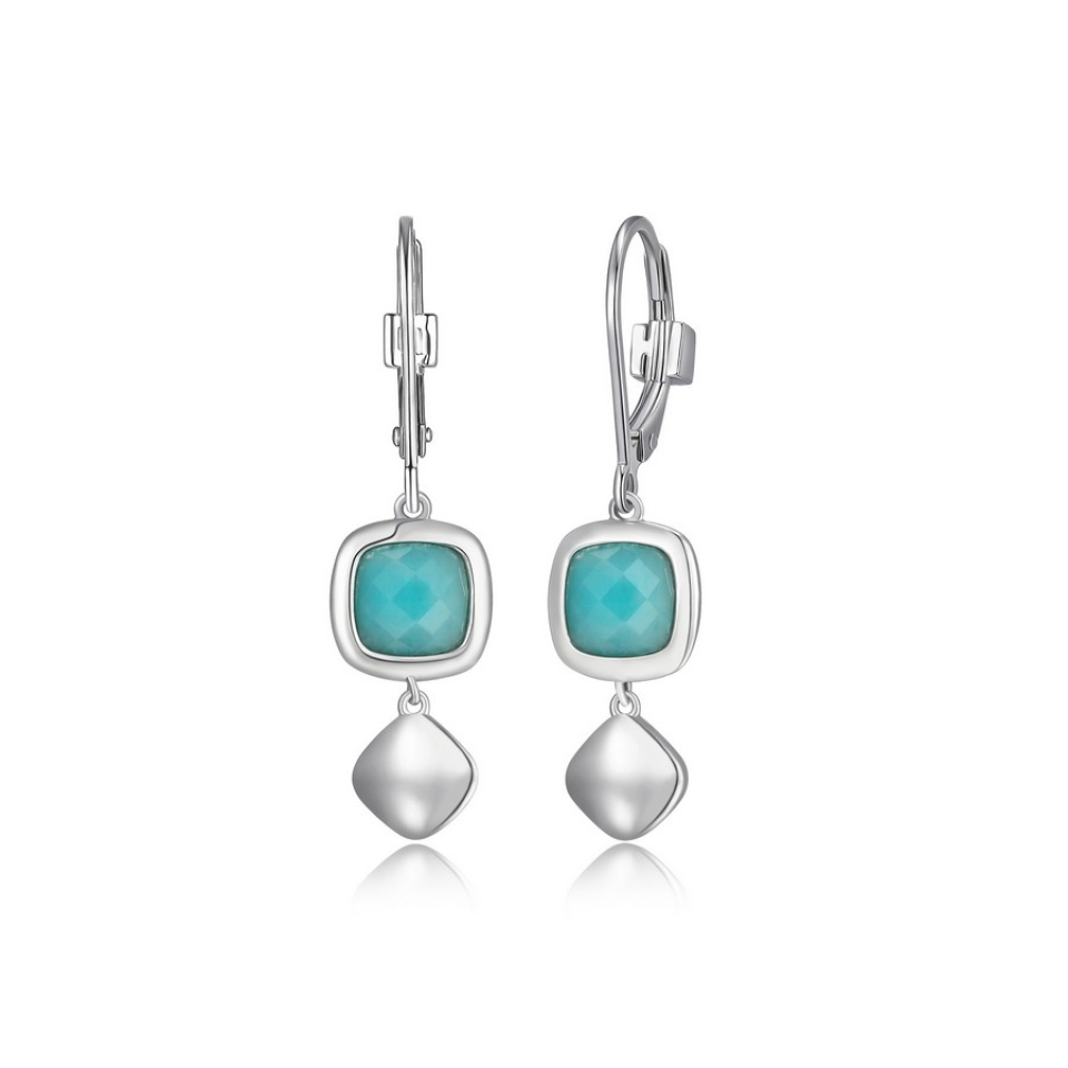 Boucles d'oreilles pour femme en argent 925, crochets - R2LCPGGU03 - ELLE