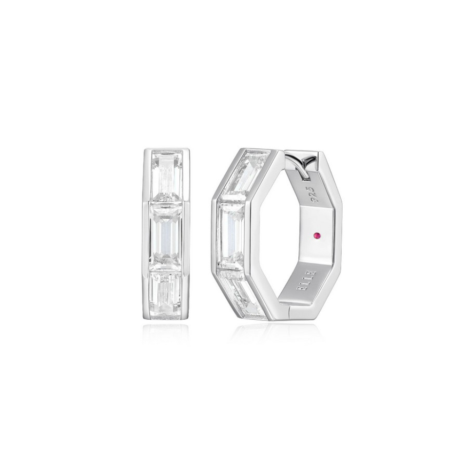 Boucles d'oreilles pour femme en argent 925, cubic zirconium - R2LCSF009F - ELLE