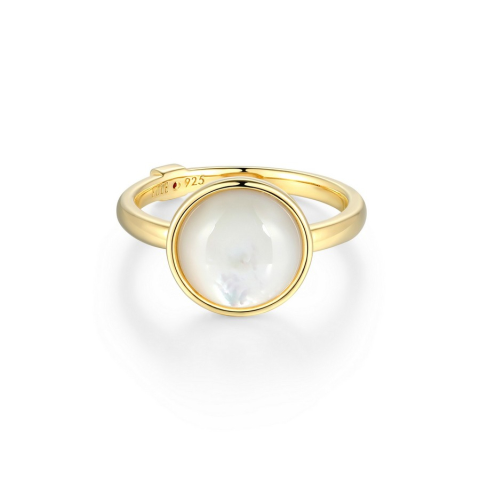 Bague pour femme en argent 925, nacre de perle - R4LAKMA9AC - ELLE