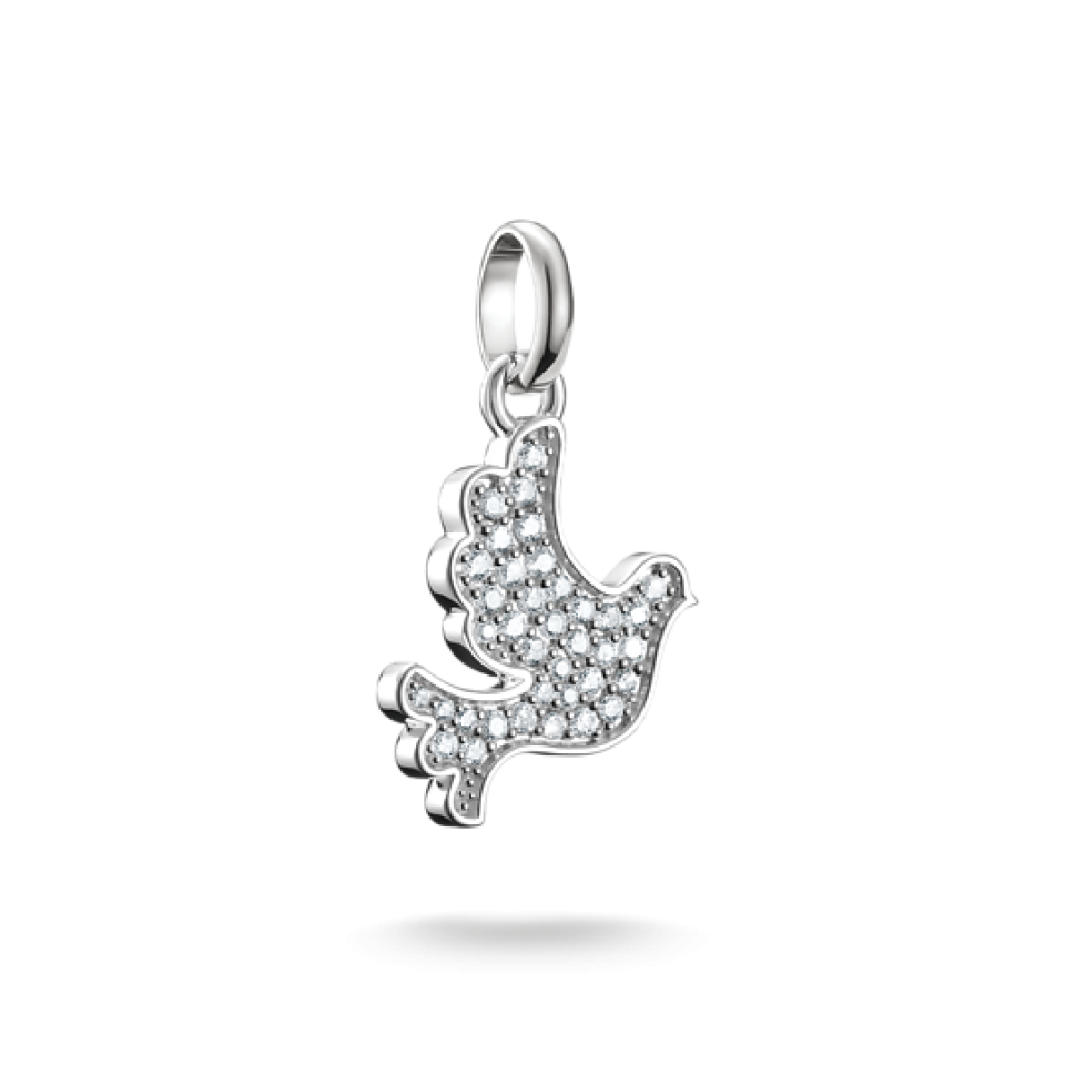 Breloque pour femme en argent 925, cubic zirconium, colombe - CC1267-051-14 - Thomas Sabo