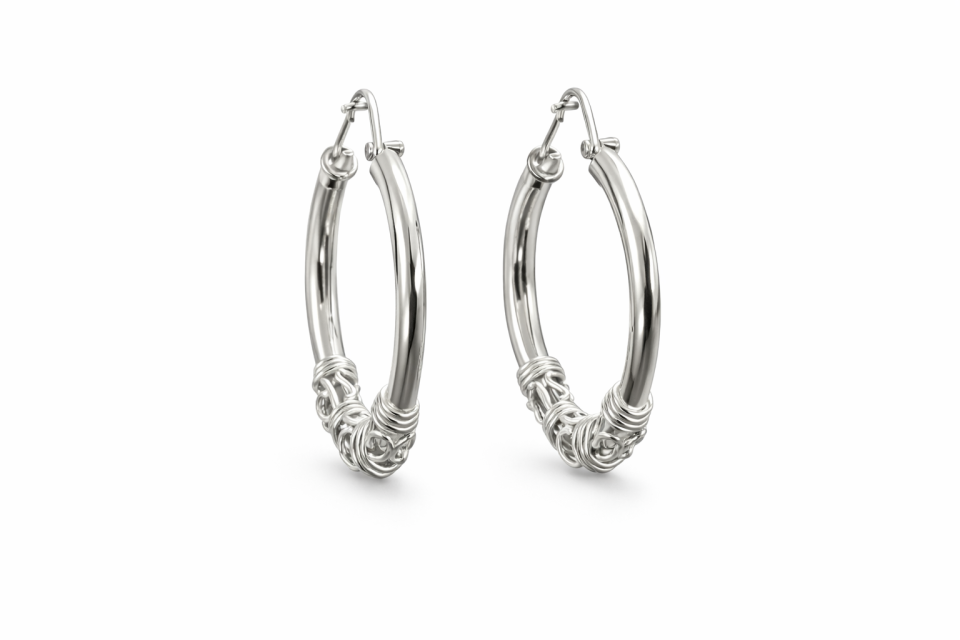 Boucles d'oreilles pour femme en argent 925 - BO582 - Divers