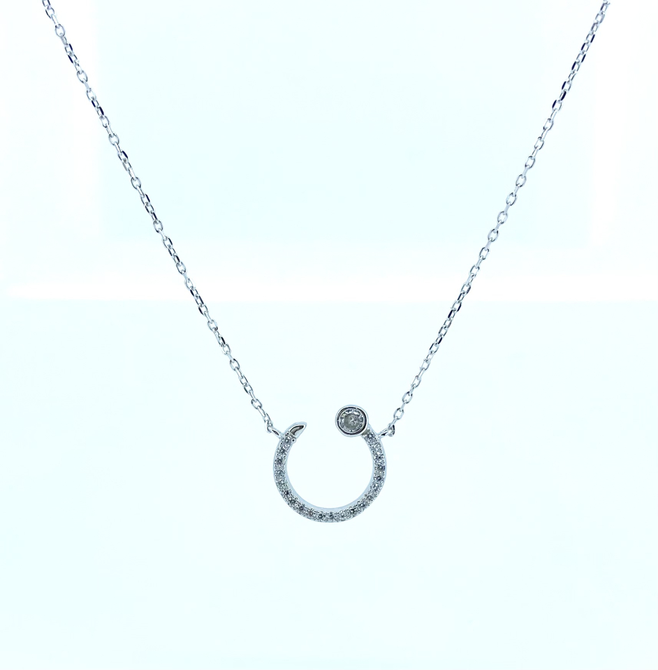 Pendentif pour femme en argent 925, cubic zirconium - GP7883 - Danny's silver