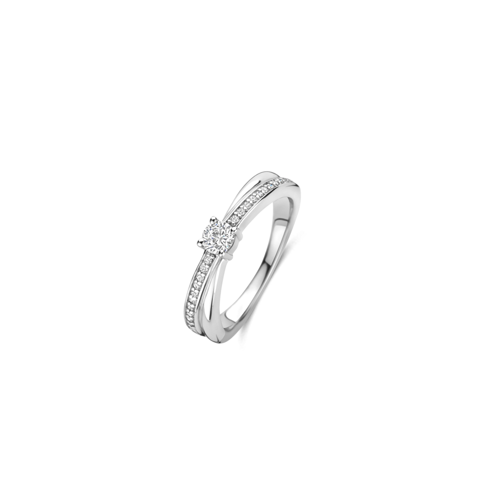 Bague pour femme en argent 925, cubic zirconium - 12374ZI/54 - Ti Sento Milano