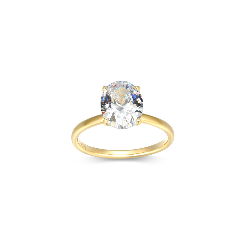 Bague solitaire pour femme en argent 925, cubic zirconium - 34ASPV00A8 - Reign