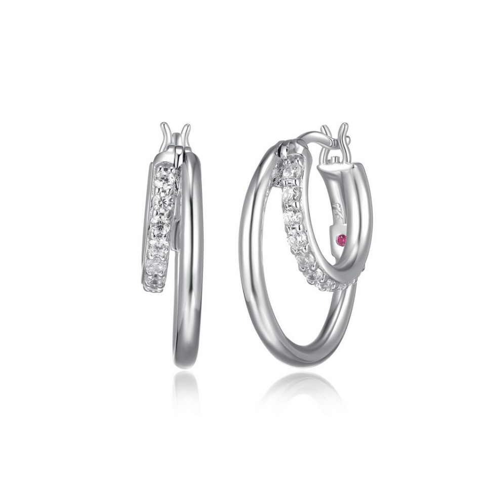 Boucles d'oreilles pour femme en argent 925, cubic zirconium - R2LCNY000J - ELLE