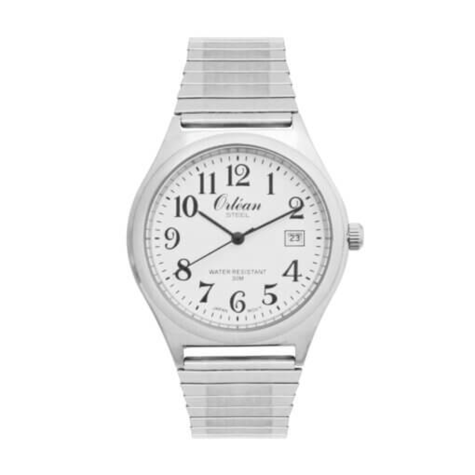 Montre pour homme en stainless, bracelet élastique, 3 ATM - ME3491 - Orléan