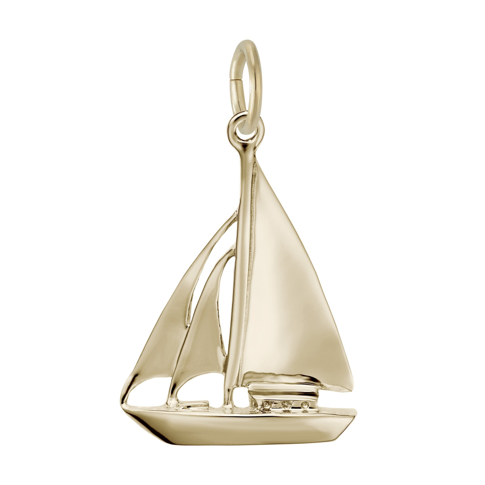 Pendentif en argent 925, voilier - 10-1414-000-GP - Rembrandt Charms