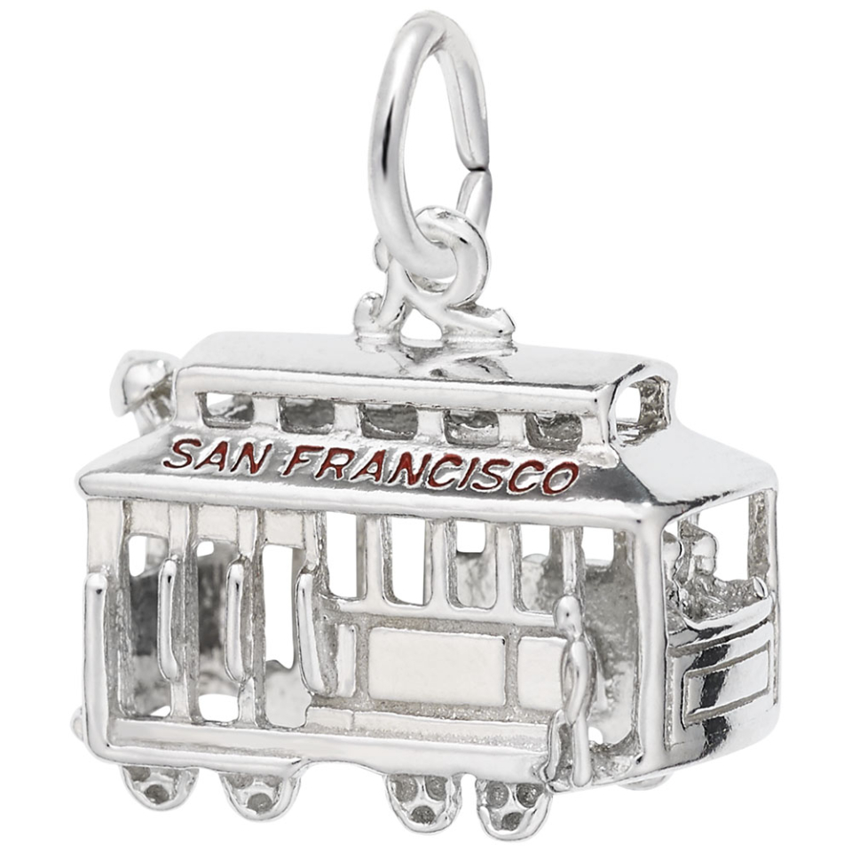 Pendentif en argent 925, tramway - 10-8254-000 - Rembrandt Charms