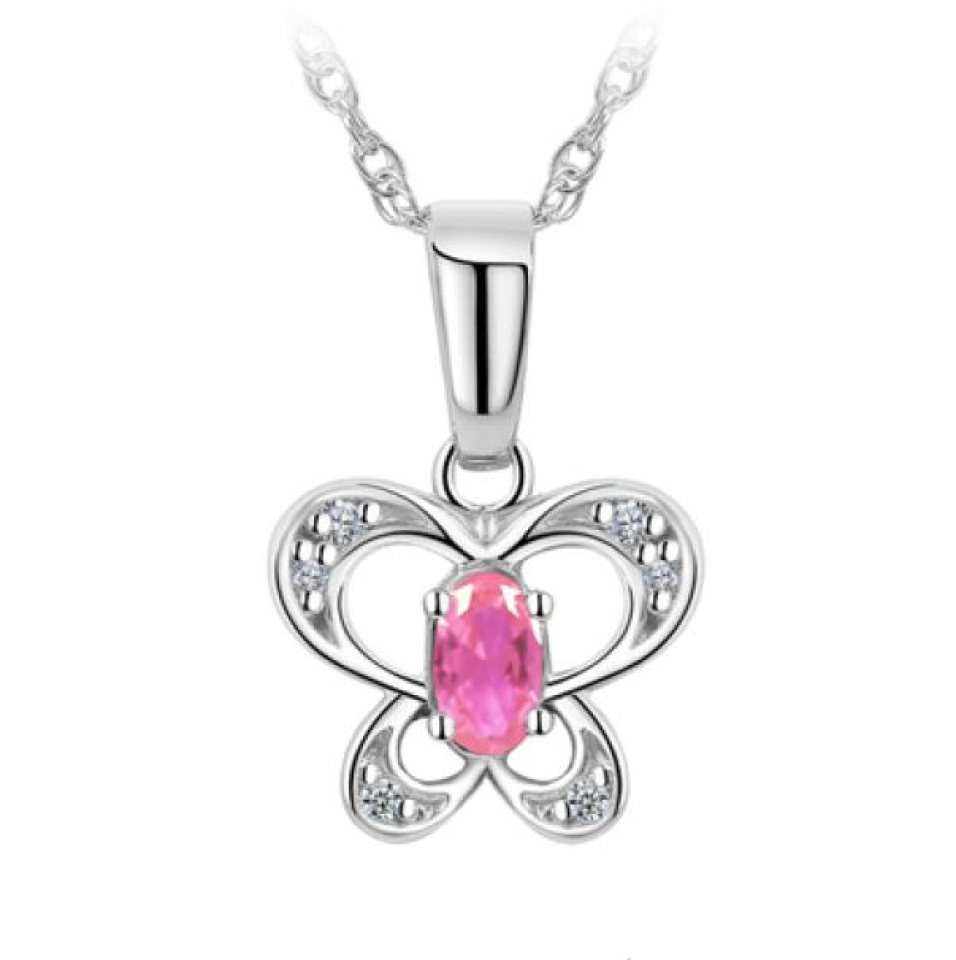 Pendantif pour femme en argent 925, cubic zirconium, papillon - L98P-OCT - Legend