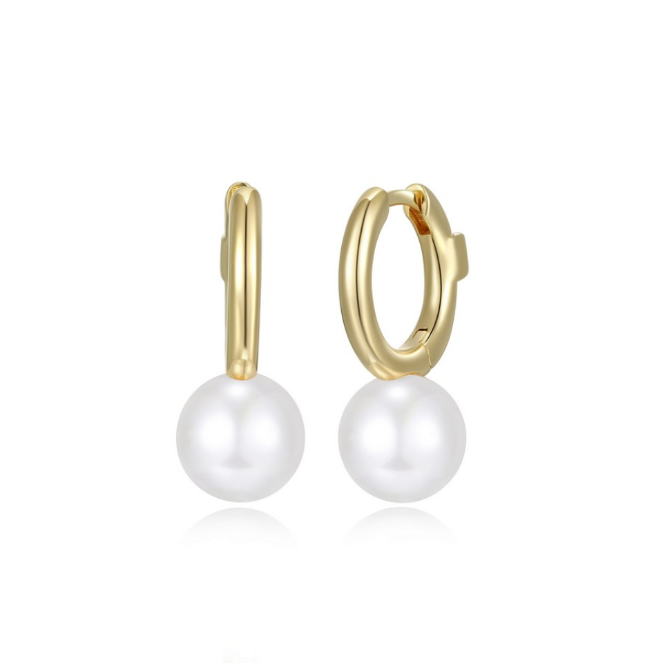 Boucles d'oreilles pour femme en argent 925, perles - 32LCNWBG0N - ELLE