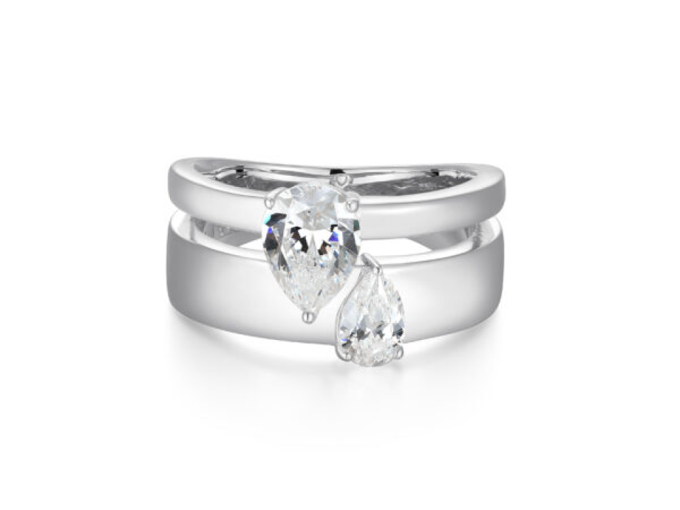 Bague pour femme en argent 925, cubic zirconium - R4AT7B00AC - Reign