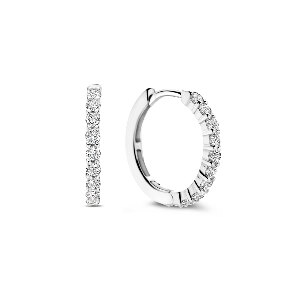 Boucles d'oreilles pour femme en argent 925, cubic zirconium - 7958ZI - Ti Sento Milano