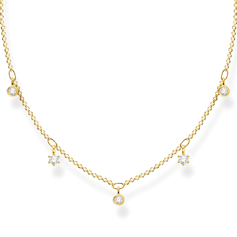Collier pour femme en argent 925, cubic zirconium - KE2071-414-14-L45V - Thomas Sabo