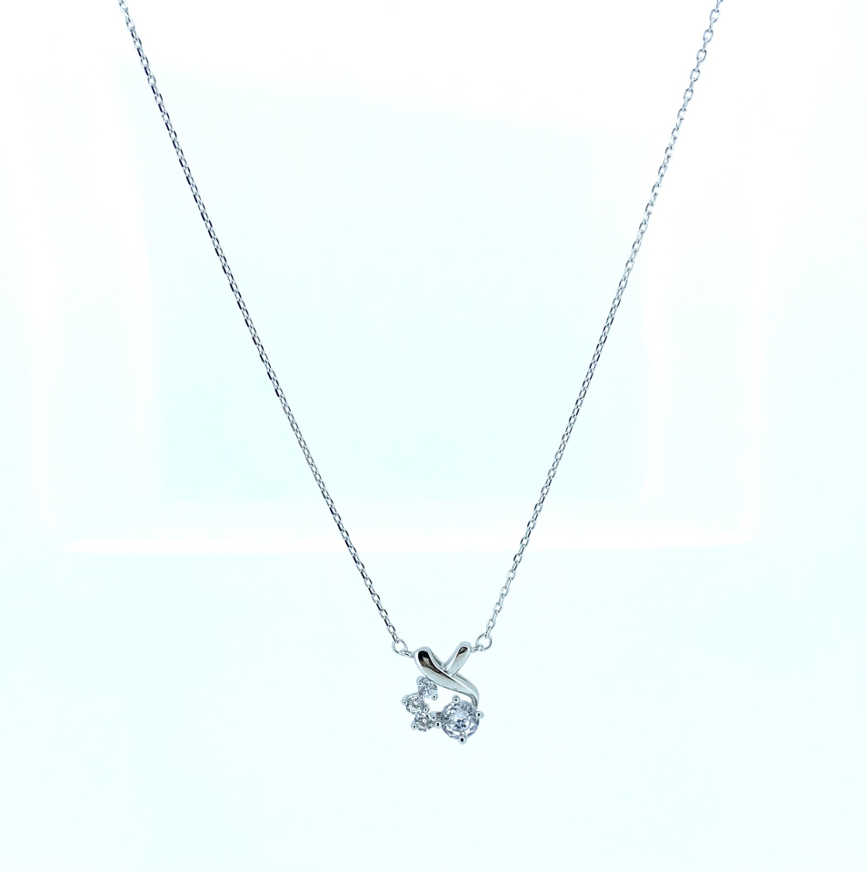 Enemble de pendentif et boucles d'oreilles pour femme en argent 925, cubic zirconium - SETDGN0509 - Danny's silver