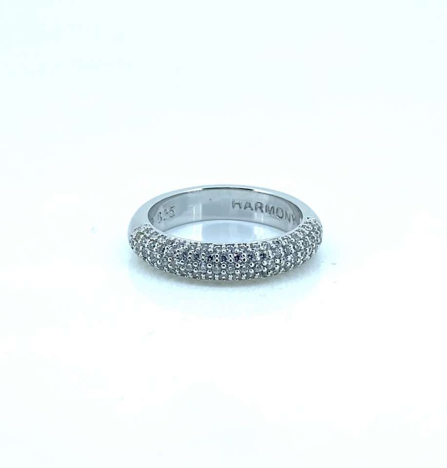 Bague pour femme en argent 925, zircons - HARMONY13W - Harmony