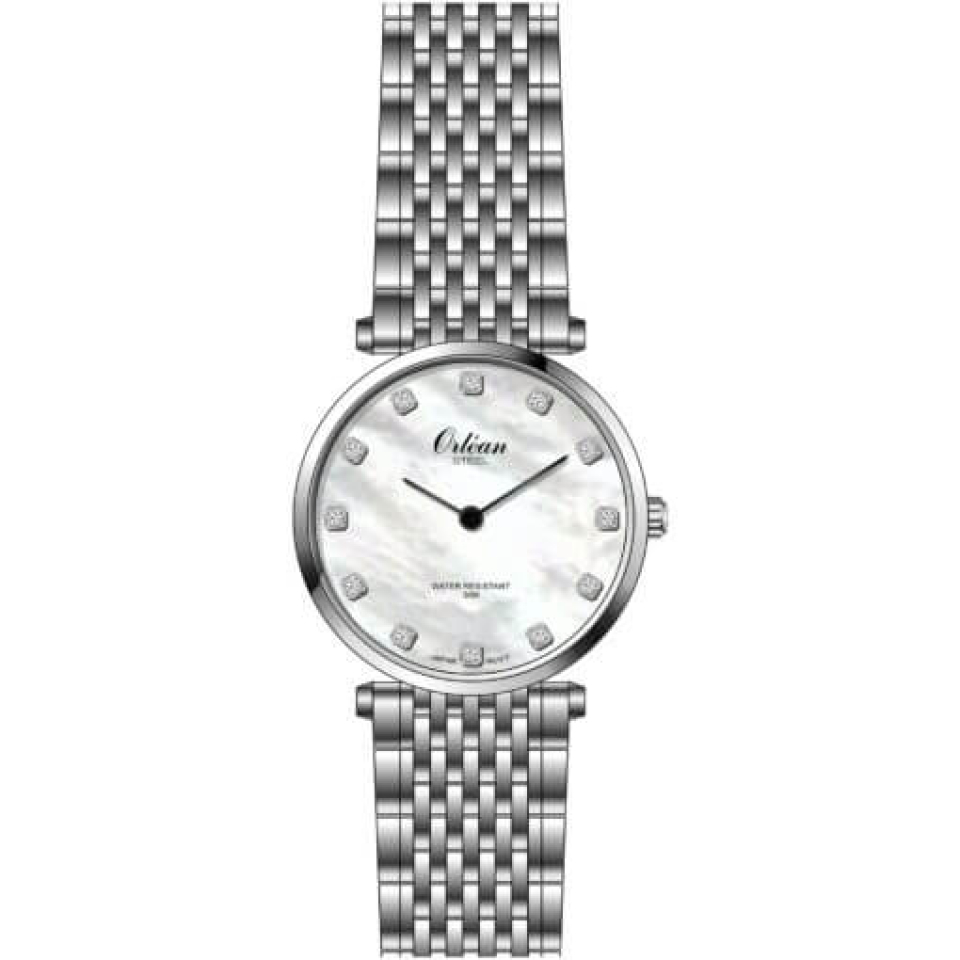 Montre pour femme en stainless, zircons, 29mm, 3ATM - ME3359 - Orléan