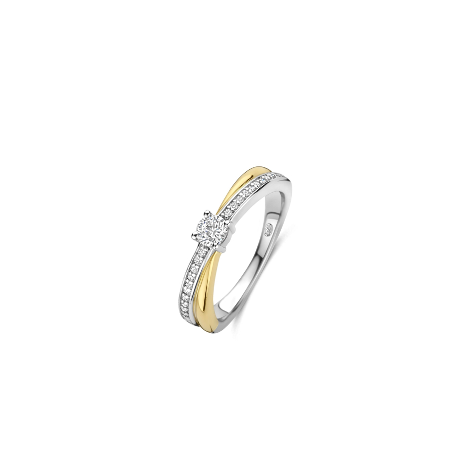Bague pour femme en argent 925, cubic zirconium - 12374ZY/54 - Ti Sento Milano