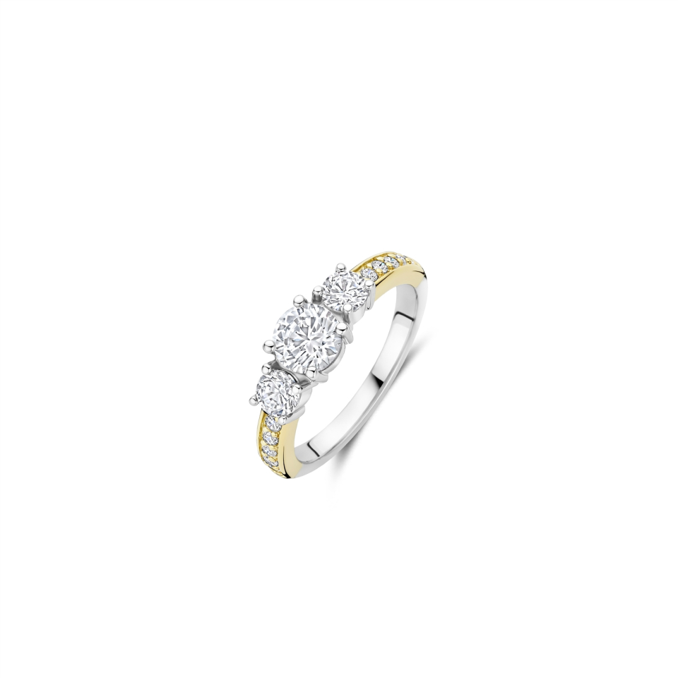 Bague pour femme en argent 925, cubic zirconium - 12044ZY/54 - Ti Sento Milano