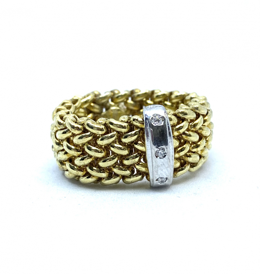 Bague pour femme en argent 925, zircons - BG0218G - Miss Mimi
