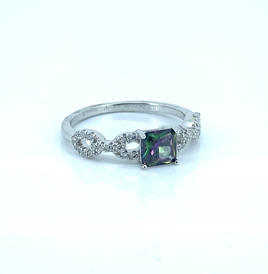 Bague pour femme en argent 925, zircons - DGR1672MYS - Danny's silver