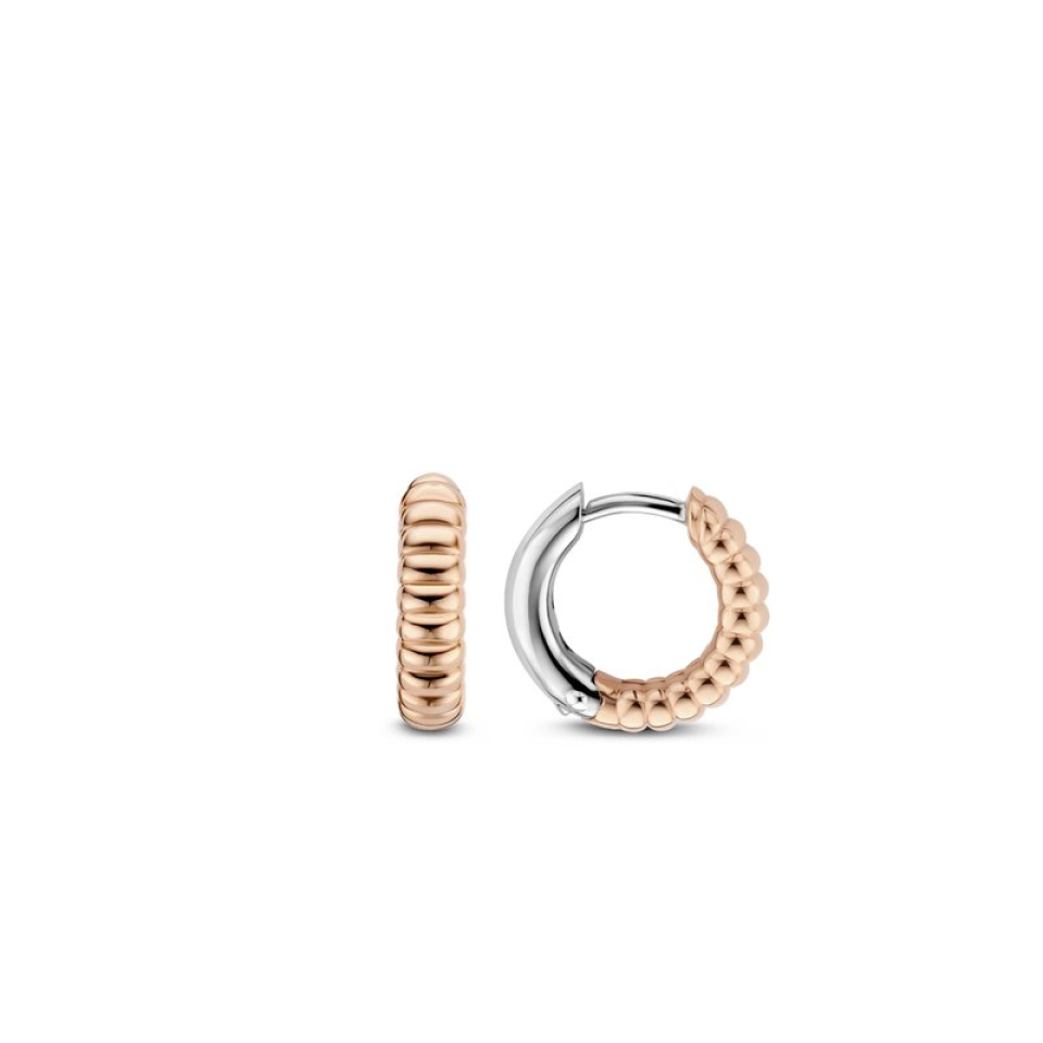 Boucles d'oreilles pour femme en argent 925, torsadé - 7839SR - Ti Sento Milano