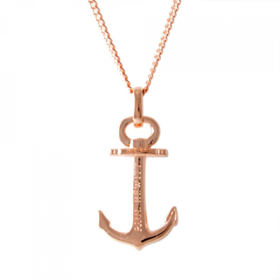 Pendentif pour femme en argent 925, ancre