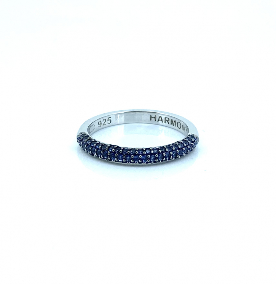 Bague pour femme en argent 925, zircons, septembre - HARMONY09 - Harmony