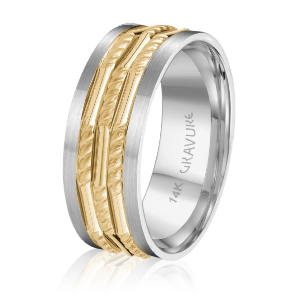 Jonc pour homme en or 10k - GL-1698-8WY - MALO