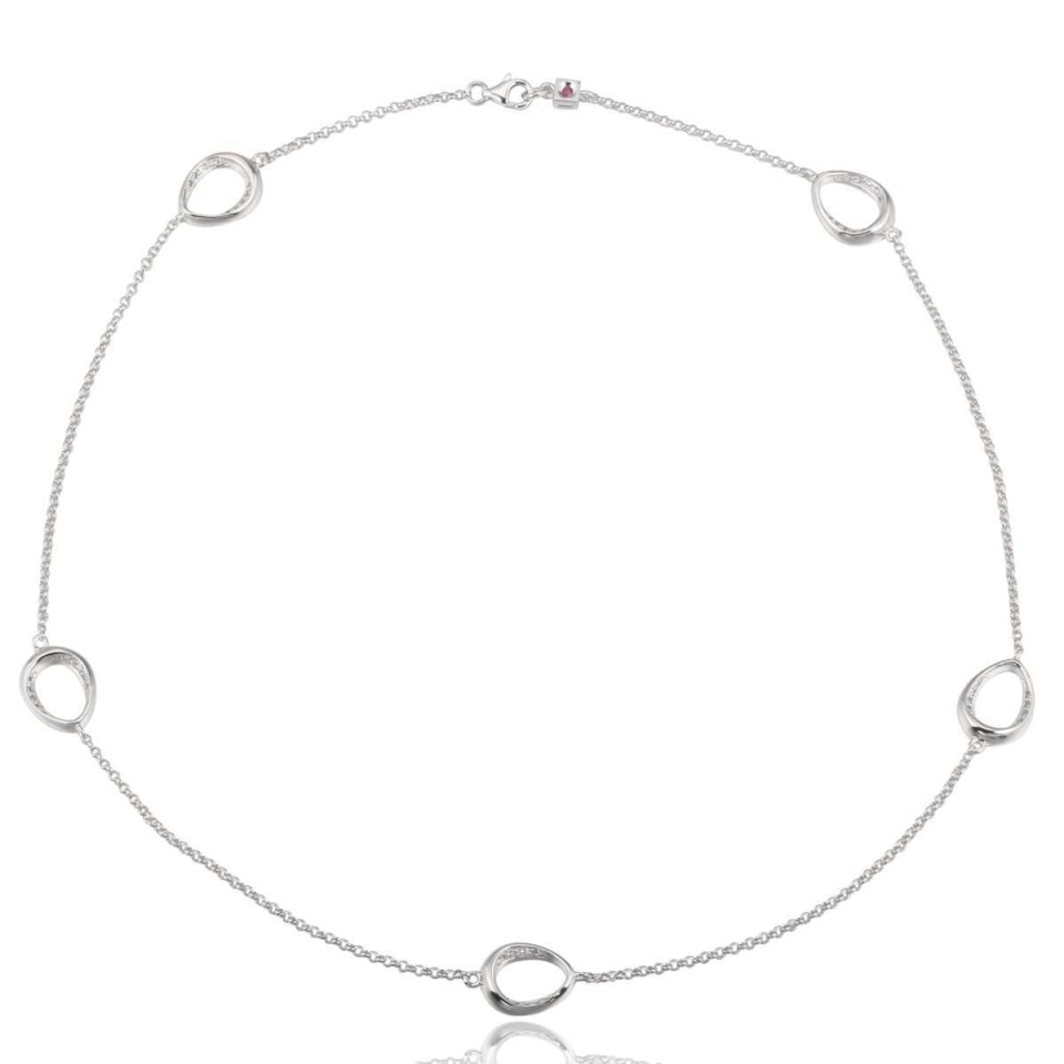 Collier pour femme en argent 925, cubic zirconium - R0LAJY004Z - ELLE