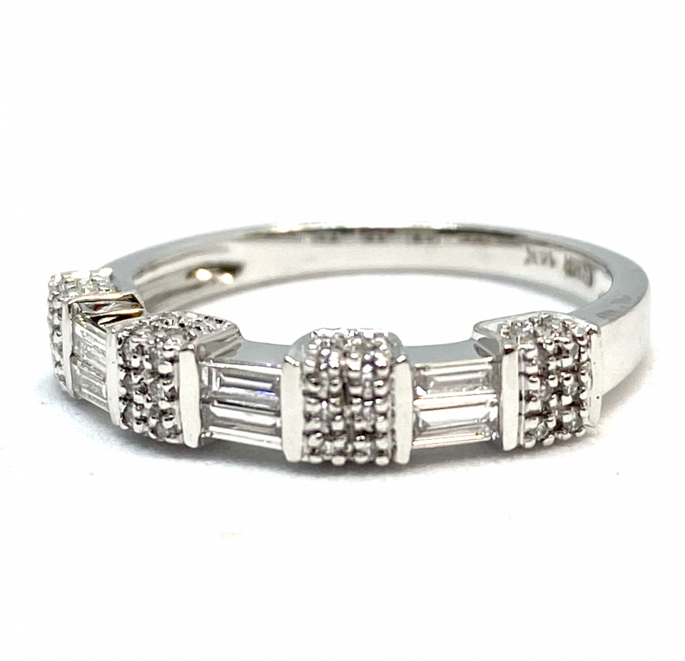 Bague pour femme en or 14K, 48 diamants pour 0.36 carat - BG0107 - RMR