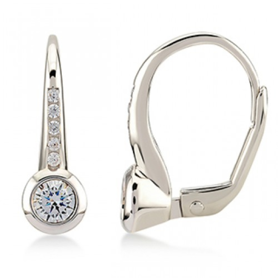 Boucles d'oreilles pour femme en or 10k, cubic zirconium - ER9032W - RPM