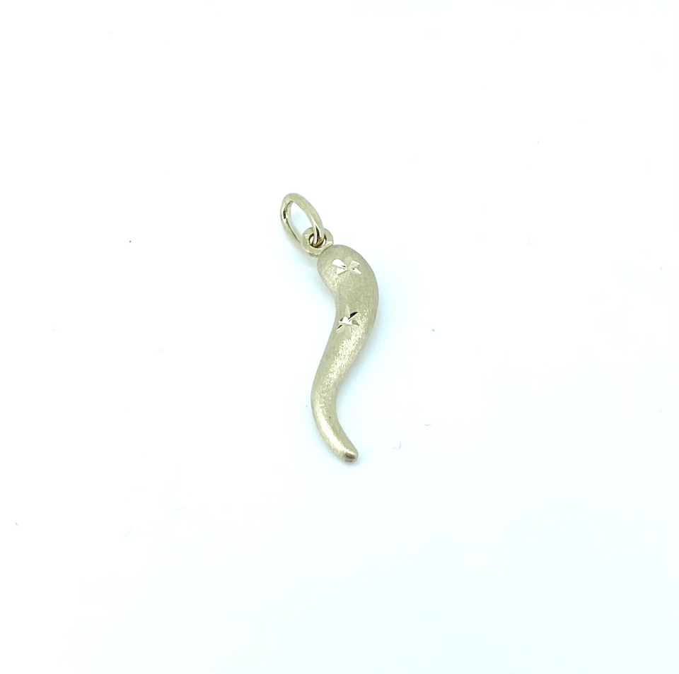 Pendentif en or 10k, corne d'abondance - PD518 - REC