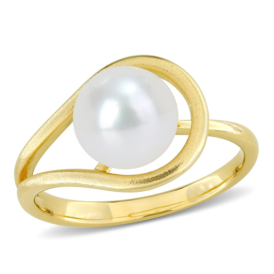 Bague pour femme en or 10k, perle d'eau douce 8-8.5mm - FC2H0C-7AJB - Delmar
