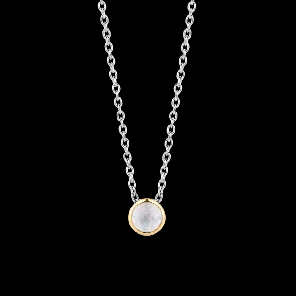 Pendentif argent 925, pierre blanche - 3845MW/42 - Ti Sento Milano