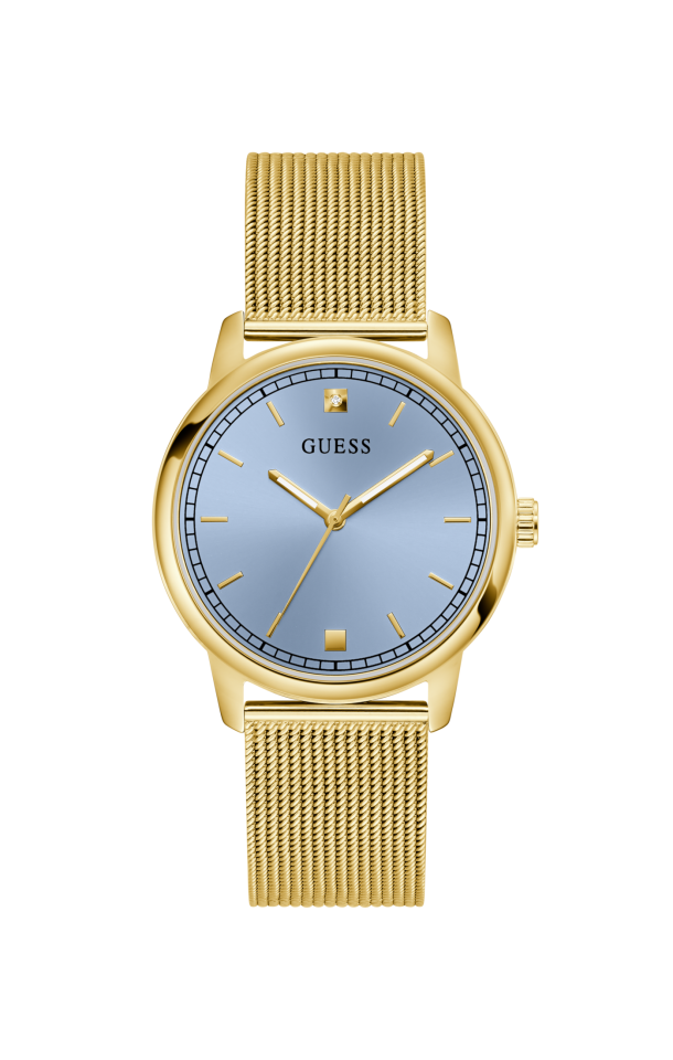 Montre pour homme en stainless, bracelet de mèche, 1 diamant laboratoire - GW0974G3 - Guess