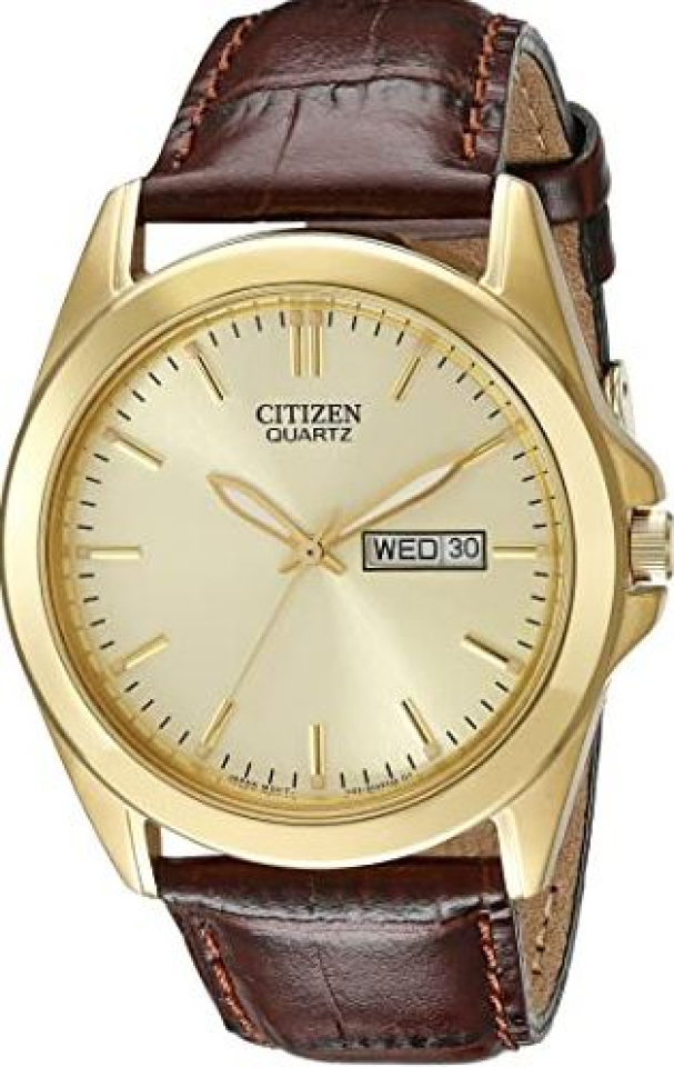 Montre homme, stainless, bracelet cuir - BF0582-01P - Citizen