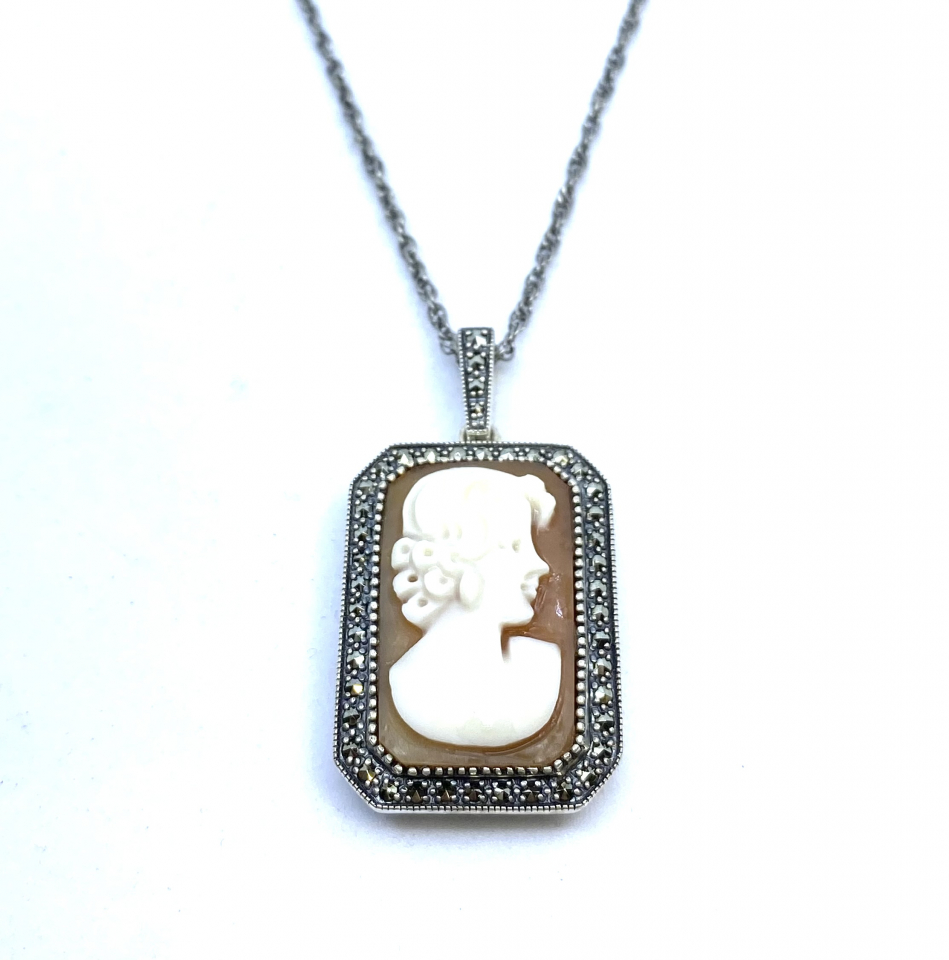 Pendentif pour femme en argent 925, camée - KIT01-925-P - Divers