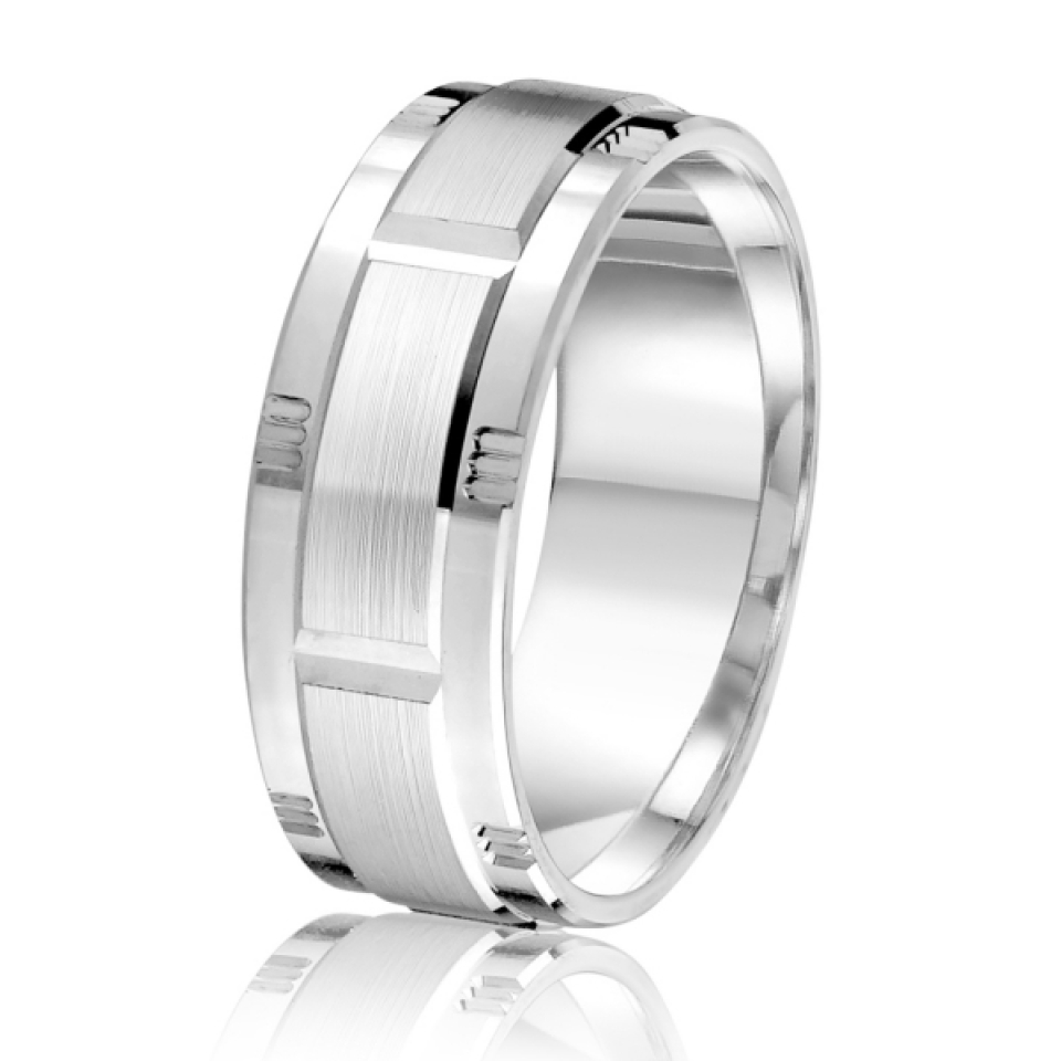 Jonc pour homme en or 10k - GL-1453-8W - MALO