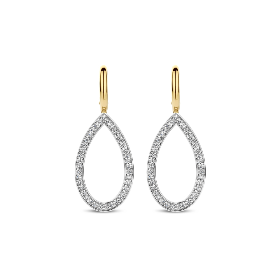Boucles d'oreilles pour femme en argent 925, cubic zirconium - 78039ZY - Ti Sento Milano