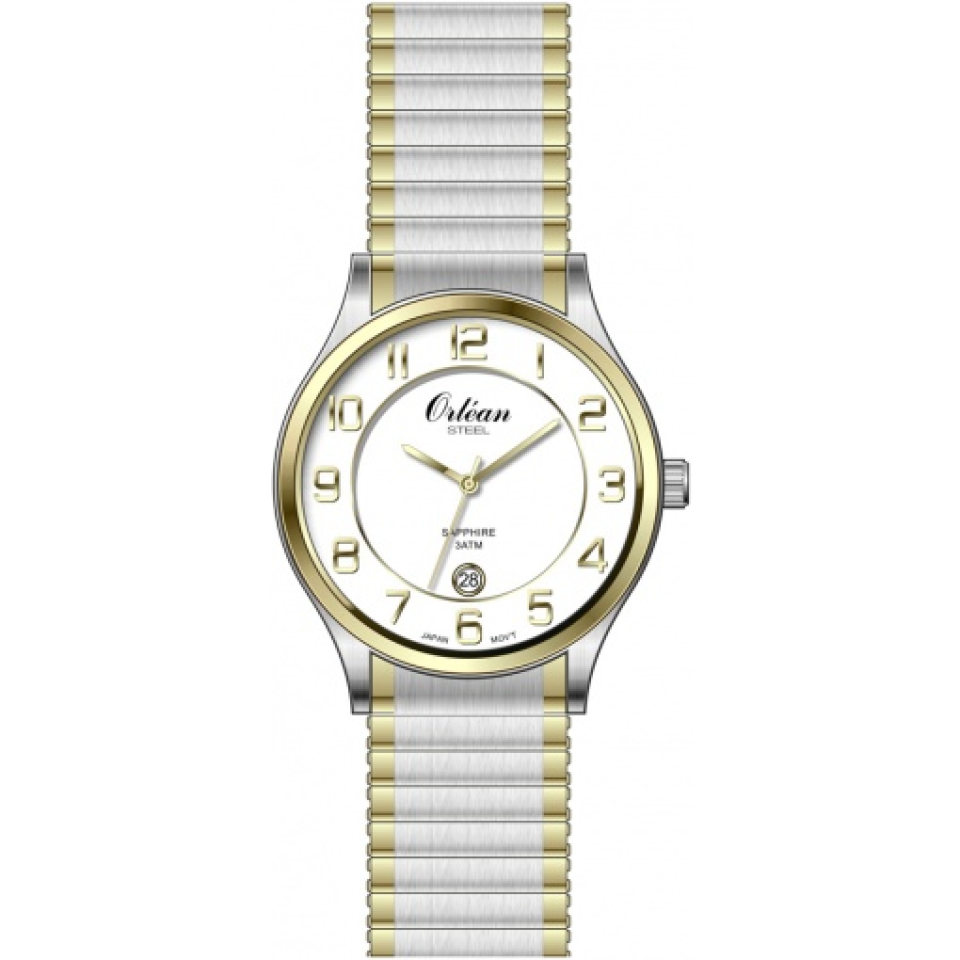 Montre stainless, bracelet stainless, verre saphir, 3ATM