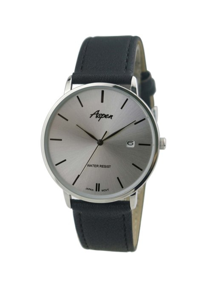 Montre pour homme, bracelet en imitation de cuir
